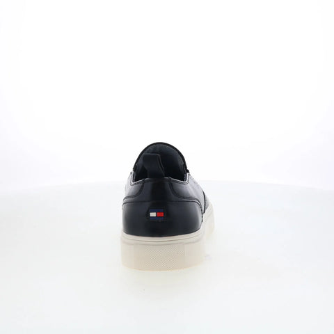 Tommy Hilfiger Kozal TMKOZAL Mens Black Leather Lifestyle Sneakers Shoes
