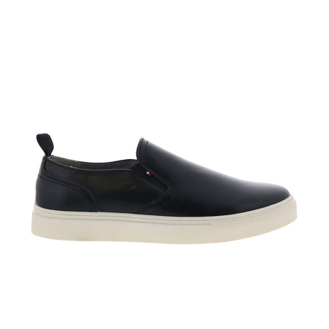Tommy Hilfiger Kozal TMKOZAL Mens Black Leather Lifestyle Sneakers Shoes
