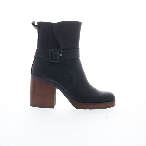 Korks Marci II KR0014009 Womens Black Leather Ankle & Booties Boots