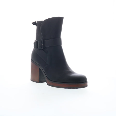 Korks Marci II KR0014009 Womens Black Leather Ankle & Booties Boots