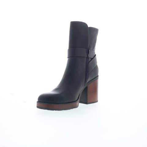 Korks Marci II KR0014009 Womens Black Leather Ankle & Booties Boots