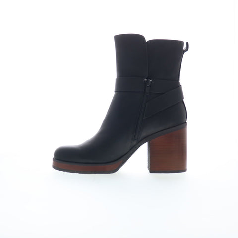 Korks Marci II KR0014009 Womens Black Leather Ankle & Booties Boots