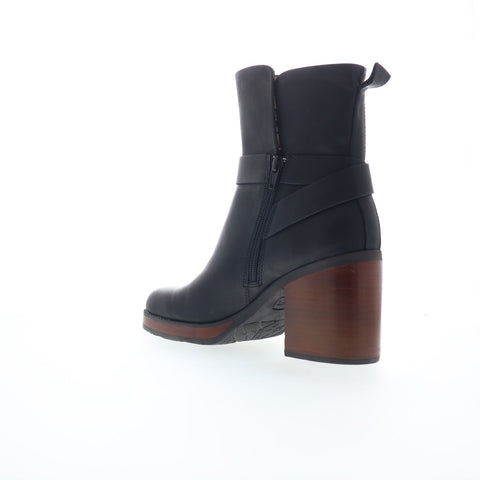 Korks Marci II KR0014009 Womens Black Leather Ankle & Booties Boots