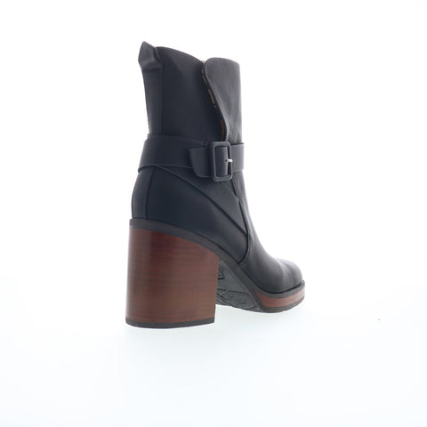 Korks Marci II KR0014009 Womens Black Leather Ankle & Booties Boots