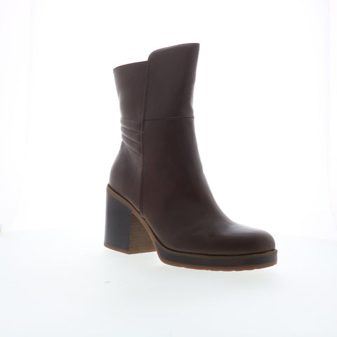 Korks Moergan KR0023123 Womens Brown Leather Ankle & Booties Boots