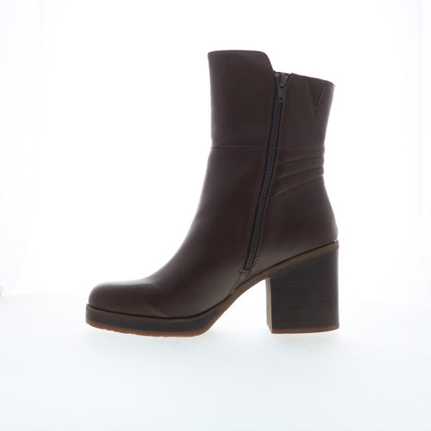 Korks Moergan KR0023123 Womens Brown Leather Ankle & Booties Boots