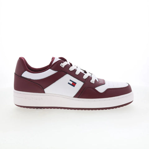 Tommy Hilfiger Krane TMKRANE Mens Red Canvas Lifestyle Sneakers Shoes