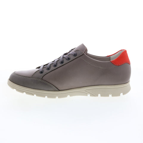 Mephisto Kristof Mens Gray Leather Lace Up Lifestyle Sneakers Shoes