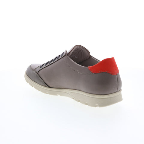 Mephisto Kristof Mens Gray Leather Lace Up Lifestyle Sneakers Shoes