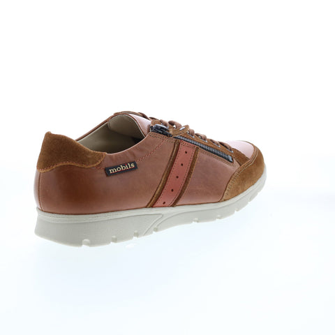 Mephisto Kristof Mens Brown Leather Lace Up Lifestyle Sneakers Shoes