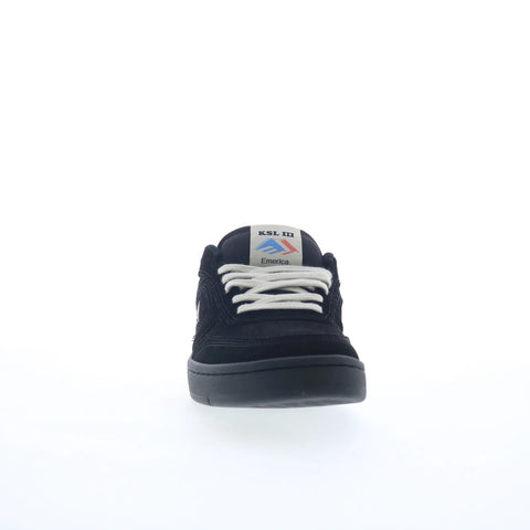 Emerica KSL III 6102000144003 Mens Black Suede Skate Inspired Sneakers Shoes
