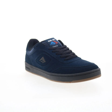 Emerica KSL III 6102000144402 Mens Blue Suede Skate Inspired Sneakers Shoes