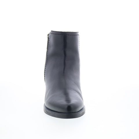 Aquatalia Geanna Waterproof L421201 Womens Black Leather Ankle & Booties Boots
