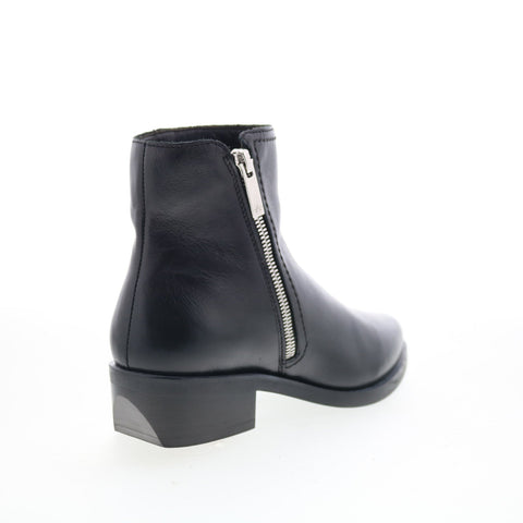 Aquatalia Geanna Waterproof L421201 Womens Black Leather Ankle & Booties Boots