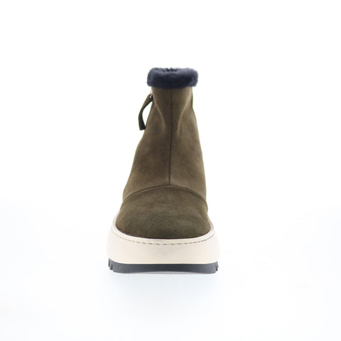 Aquatalia Alison Waterproof L432502 Womens Green Suede Casual Dress Boots
