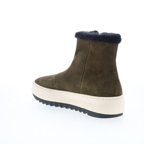 Aquatalia Alison Waterproof L432502 Womens Green Suede Casual Dress Boots