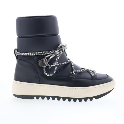Aquatalia Amalia Waterproof L444502 Womens Black Leather Casual Dress Boots