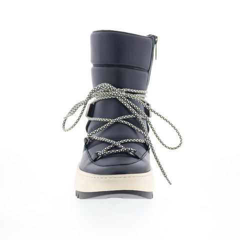 Aquatalia Amalia Waterproof L444502 Womens Black Leather Casual Dress Boots