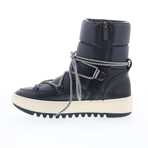 Aquatalia Amalia Waterproof L444502 Womens Black Leather Casual Dress Boots