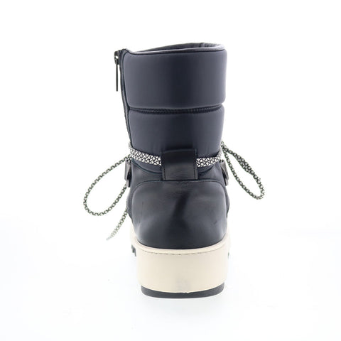 Aquatalia Amalia Waterproof L444502 Womens Black Leather Casual Dress Boots