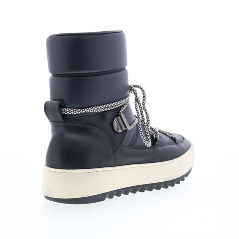 Aquatalia Amalia Waterproof L444502 Womens Black Leather Casual Dress Boots