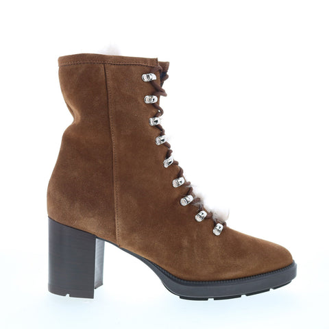 Aquatalia Irvina Waterproof L445934 Womens Brown Suede Ankle & Booties Boots