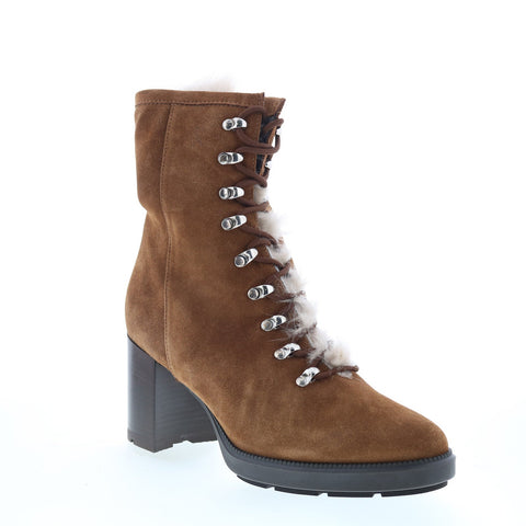 Aquatalia Irvina Waterproof L445936 Womens Brown Suede Ankle & Booties Boots