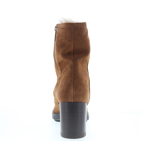 Aquatalia Irvina Waterproof L445936 Womens Brown Suede Ankle & Booties Boots