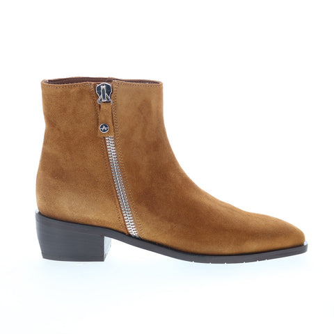 Aquatalia Felice Waterproof L467532 Womens Brown Suede Ankle & Booties Boots