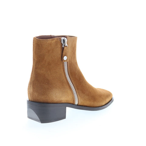 Aquatalia Felice Waterproof L467532 Womens Brown Suede Ankle & Booties Boots