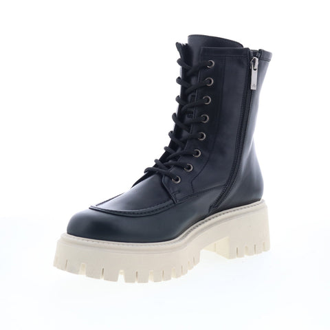 Aquatalia Luisina Waterproof L481001 Womens Black Leather Casual Dress Boots