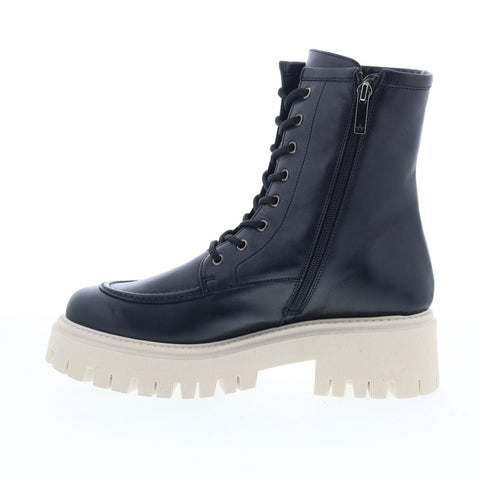 Aquatalia Luisina Waterproof L481001 Womens Black Leather Casual Dress Boots