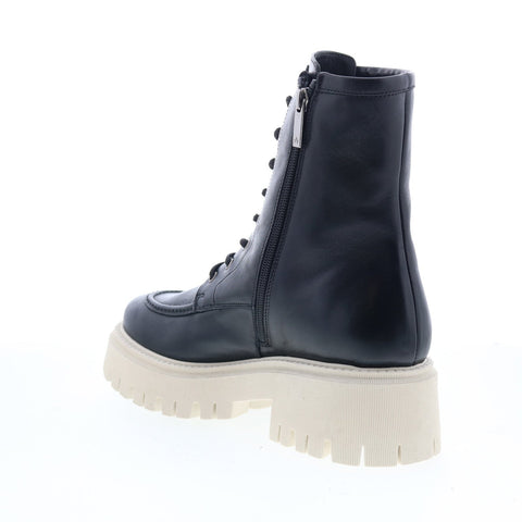 Aquatalia Luisina Waterproof L481001 Womens Black Leather Casual Dress Boots