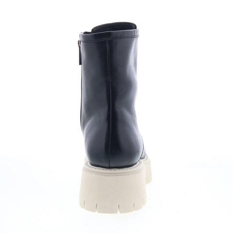 Aquatalia Luisina Waterproof L481001 Womens Black Leather Casual Dress Boots