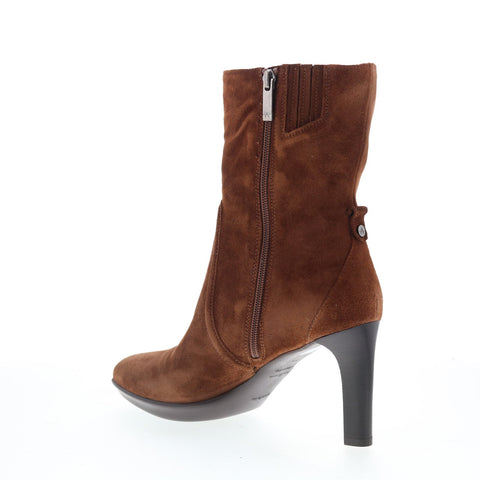 Aquatalia Renisa Waterproof L489534 Womens Brown Suede Ankle & Booties Boots