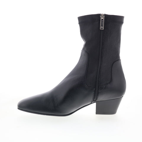 Aquatalia Sandi Waterproof L490101 Womens Black Suede Ankle & Booties Boots