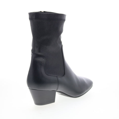 Aquatalia Sandi Waterproof L490101 Womens Black Suede Ankle & Booties Boots