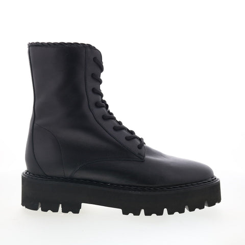Aquatalia Sadie Waterproof L491601 Womens Black Leather Casual Dress Boots