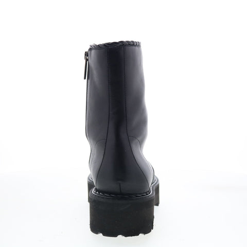 Aquatalia Sadie Waterproof L491601 Womens Black Leather Casual Dress Boots