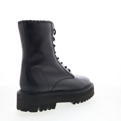 Aquatalia Sadie Waterproof L491601 Womens Black Leather Casual Dress Boots