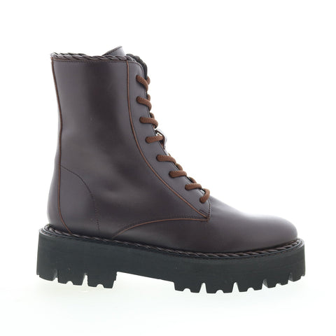 Aquatalia Sadie Waterproof L491634 Womens Brown Leather Casual Dress Boots
