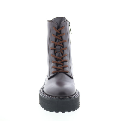Aquatalia Sadie Waterproof L491634 Womens Brown Leather Casual Dress Boots