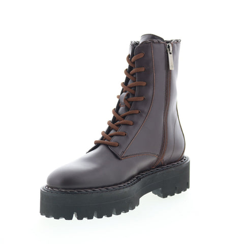 Aquatalia Sadie Waterproof L491634 Womens Brown Leather Casual Dress Boots