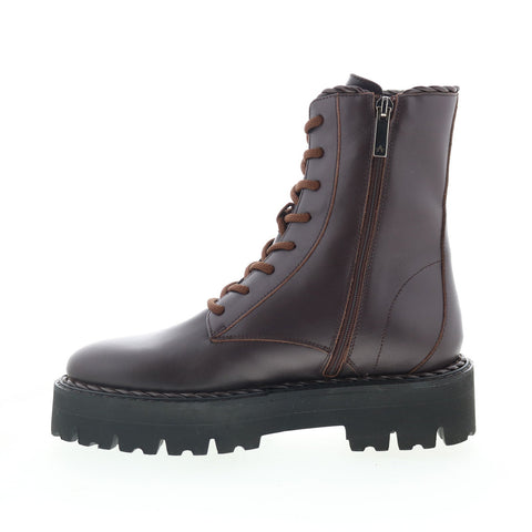 Aquatalia Sadie Waterproof L491634 Womens Brown Leather Casual Dress Boots