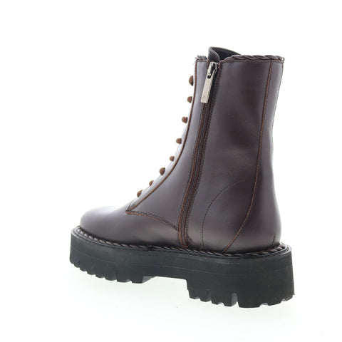 Aquatalia Sadie Waterproof L491634 Womens Brown Leather Casual Dress Boots