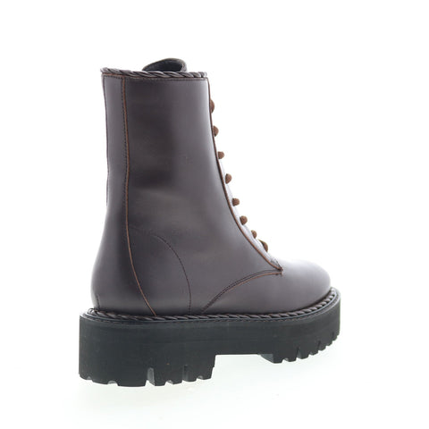Aquatalia Sadie Waterproof L491634 Womens Brown Leather Casual Dress Boots