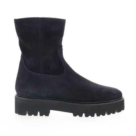 Aquatalia Sada Waterproof L491801 Womens Black Suede Casual Dress Boots