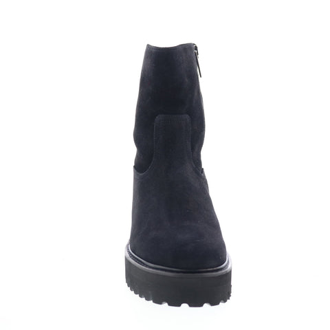 Aquatalia Sada Waterproof L491801 Womens Black Suede Casual Dress Boots