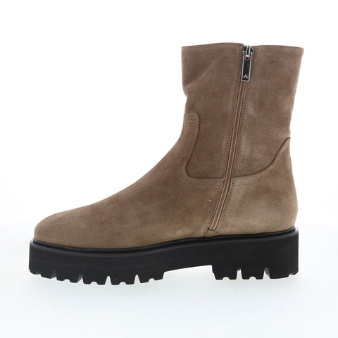 Aquatalia Sada Waterproof L491854 Womens Gray Suede Casual Dress Boots