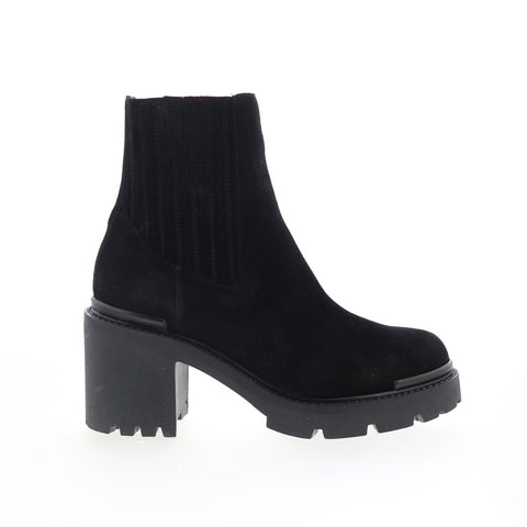 Aquatalia Vaira Waterproof L492101 Womens Black Suede Ankle & Booties Boots